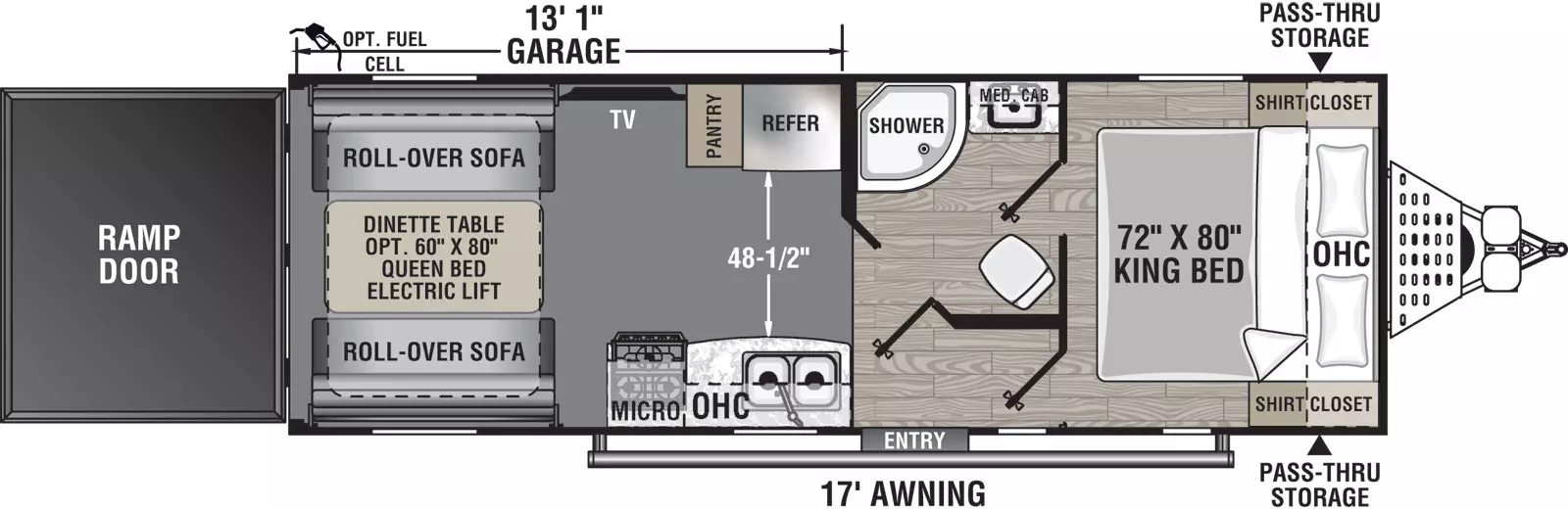 Work And Play 23LT Floorplan