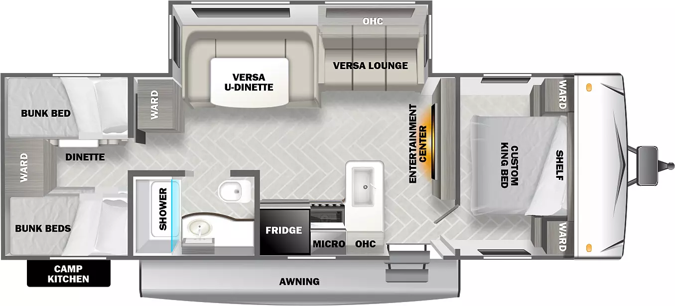 Salem Southwest T30QBSS Floorplan