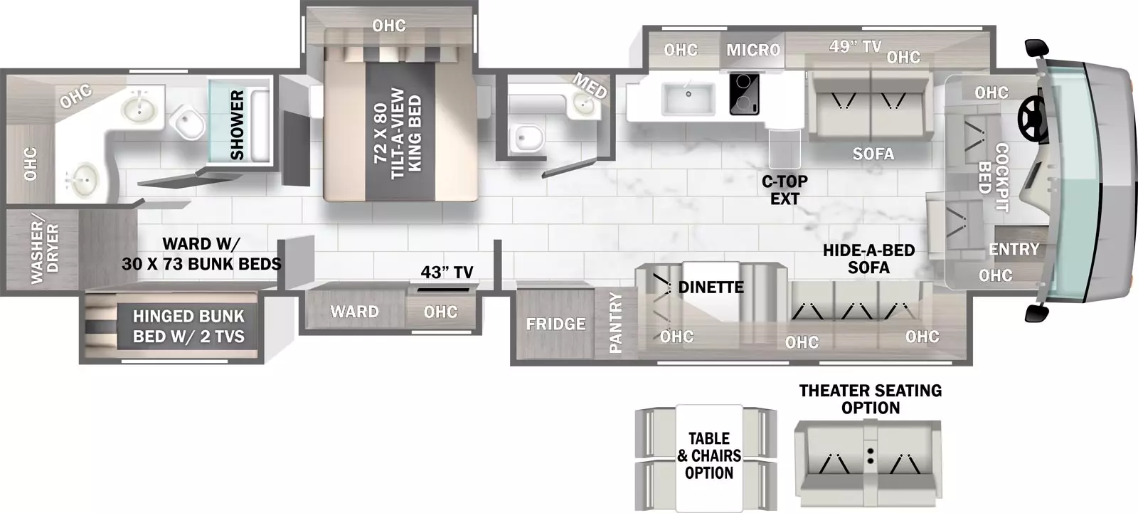 Berkshire Xlt 45E Floorplan