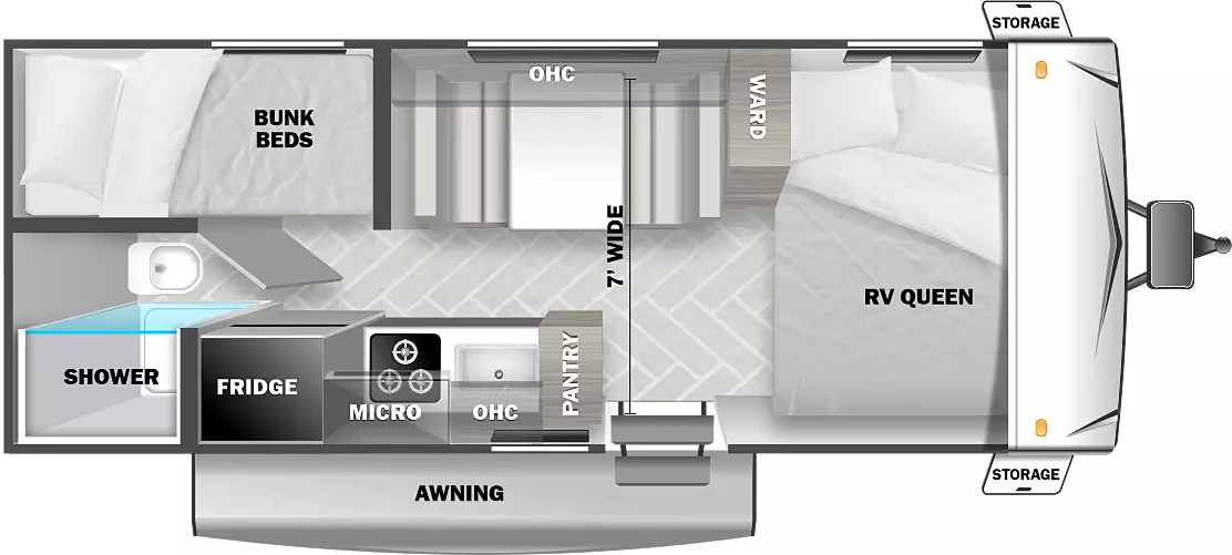 Evo Southwest 177BQ Floorplan